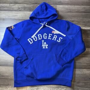 LA Dodgers 2024 World Series Champions Hoodie Mens M Blue 8x Champs MLB